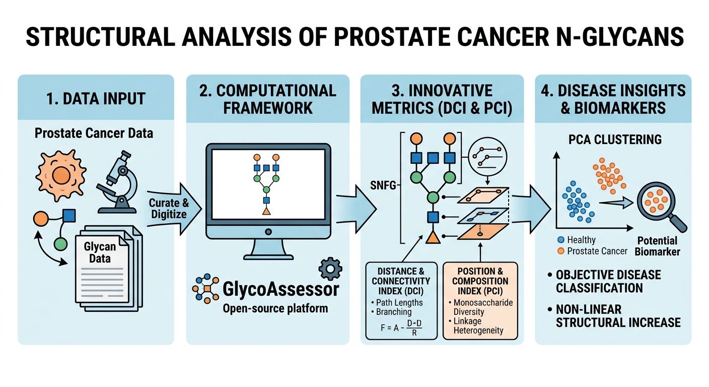 Graphical abstract: a computational framework quantifying N-glycan structure to reveal prostate cancer biomarkers.